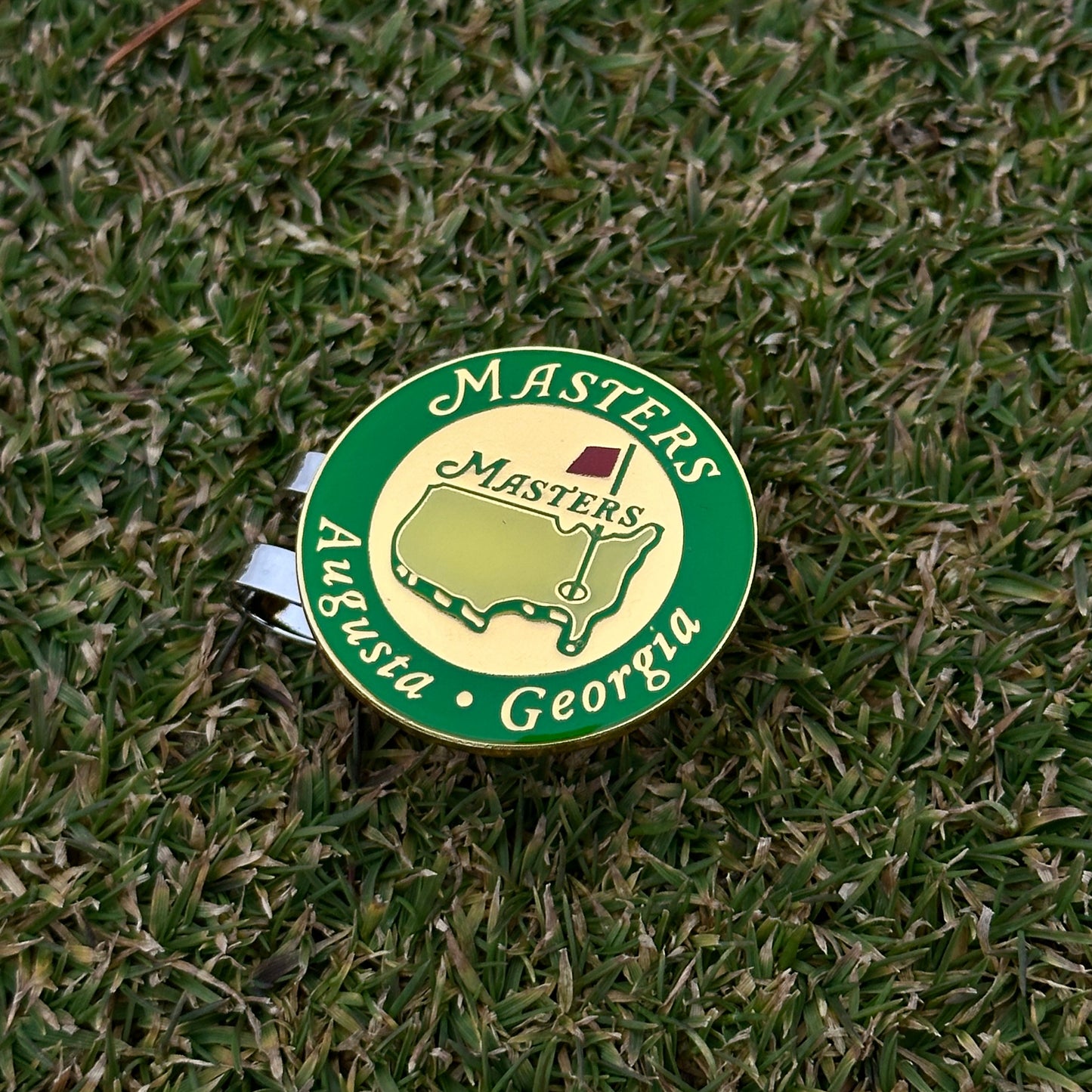 Augusta Golf Ball Marker with Magnetic Hat Clip