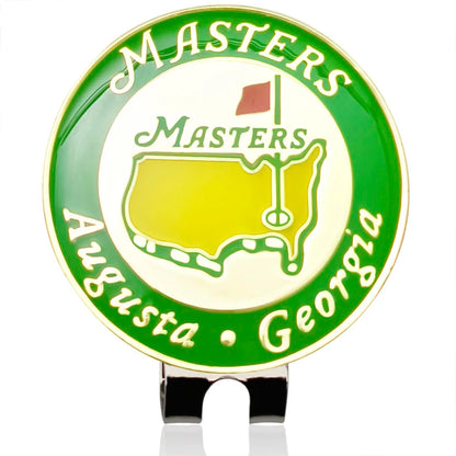 Augusta Golf Ball Marker with Magnetic Hat Clip