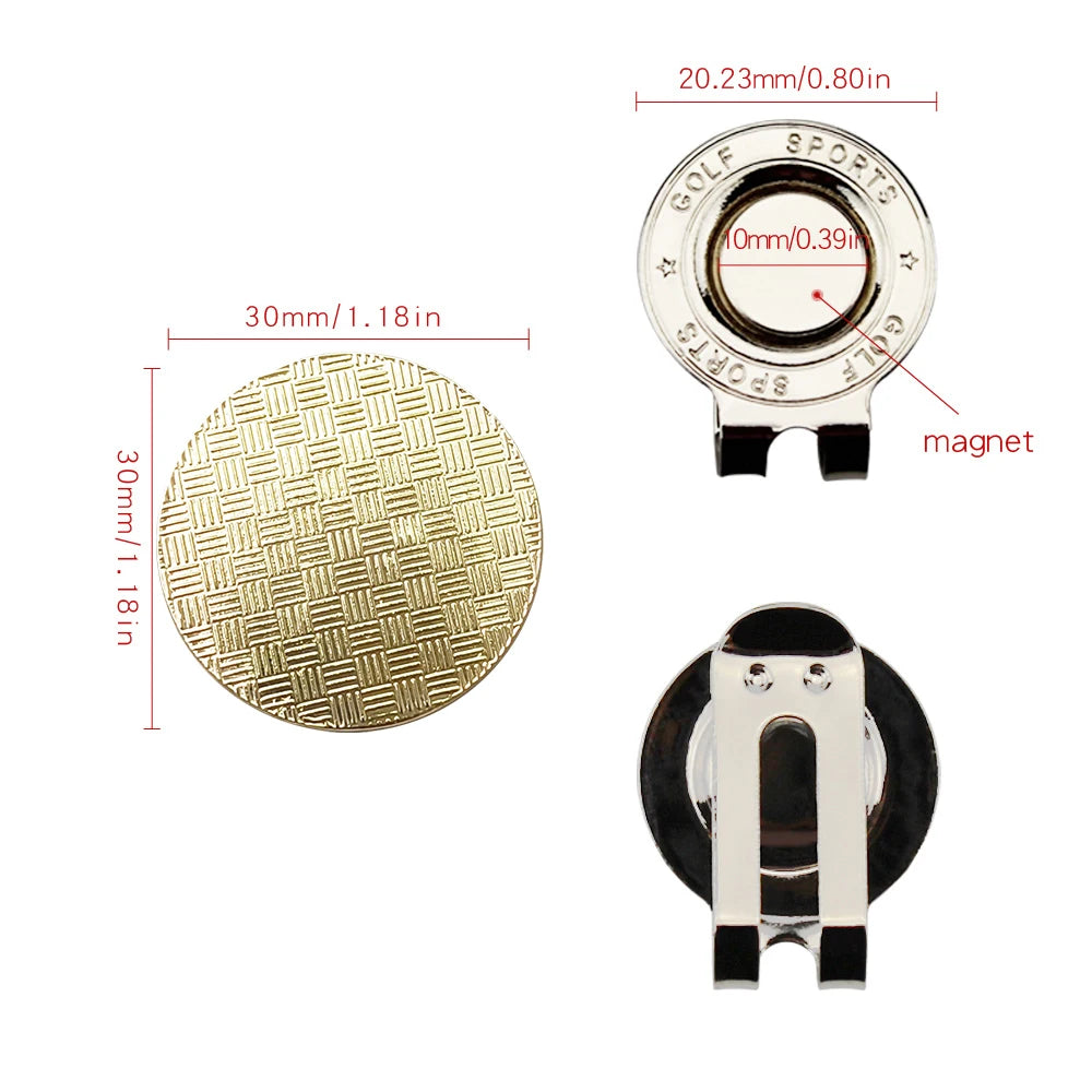 Augusta Golf Ball Marker with Magnetic Hat Clip